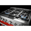 KitchenAid® 36'' Smart Commercial-Style Gas Range with 6 Burners KFGC506JSC