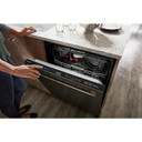 Kitchenaid® 44 dBA Dishwasher in PrintShield™ Finish with 360° Max Jets™ Third Rack KDPM604KBS