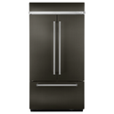 Kitchenaid® 24.2 Cu. Ft. 42 Width Built-In Stainless French Door Refrigerator with Platinum Interior Design KBFN502EBS