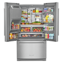 Kitchenaid® 26.8 Cu. Ft. Standard-Depth French Door Refrigerator with Exterior Ice and Water Dispenser KRFF577KPS