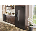 Kitchenaid® 19.9 cu ft. Counter-Depth Side-by-Side Refrigerator with Exterior Ice and Water KRSC700HBS