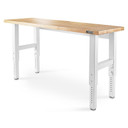 Gladiator® 6' (182.9 cm) Wide Adjustable Height Hardwood Workbench GAWB06HWGW