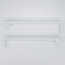 Refrigerator Top Freezer Handle Kit, White W10721892