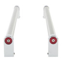 KitchenAid Double Drawer Refrigerator Handle Kit with 2 red medallions W11221395