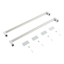 KitchenAid Double Drawer Refrigerator Handle Kit with 2 red medallions W11221395