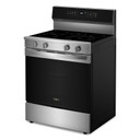 Whirlpool® 30-inch Smart Electric Range with Air Cooking Technology, WipeClean™ Coating, Steam/Self Cleaning, Rapid Preheat 5.3 CuFt Capacity YWFES7530RZ