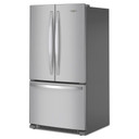 Whirlpool® 36-Inch Wide Full-Depth French Door Bottom Mount Refrigerator - 25 cu. ft. WRFF3036RZ
