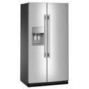 Kitchenaid® 20.8 Cu. Ft. Counter-Depth Side-by-Side Refrigerator with Exterior Ice and Water Dispenser in PrintShield™ Finish KRSC536RPS