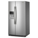 Whirlpool® 36-inch Full Depth Side-by-Side Refrigerator with Prep &amp; Store Bins WRSF6536RZ
