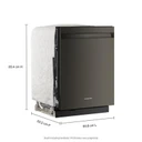 Kitchenaid® 360° Max Jets™ Third Rack Dishwasher with Advanced ProDry™ System, 44 dBA KDPS624SBE