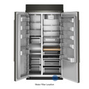 Kitchenaid® 25.5 Cu. Ft. 42" Built-In Side-by-Side Refrigerator with Platinum Interior KBSN742SBE