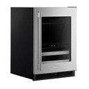 Kitchenaid® 24" Beverage Center with Glass Door and Metal-Front Racks KUBR524SSB