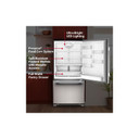 Kitchenaid® 22 Cu. Ft. 33-Inch Standard-Depth Bottom Mount Refrigerator with Right Door Swing KRBR133SPS