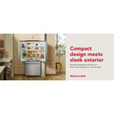 Kitchenaid® 20 cu. Ft. 30-Inch Width Standard Depth French Door Refrigerator with PrintShield® Finish and Interior Dispense KRFF330SPS