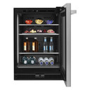Jennair® NOIR™ 24" Under Counter Glass Door Refrigerator, Right Swing JUGFR242HM