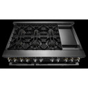 Jennair® 48" RISE™ Gas Professional-Style Range with Chrome-Infused Griddle JGRP548HL