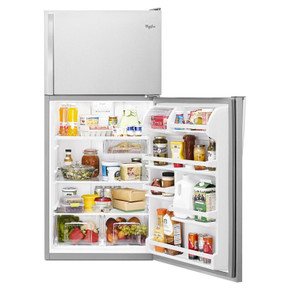 Whirlpool® 30" Wide Top-Freezer Refrigerator with Flexi-Slide™ Bin WRT318FZDM