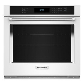 KitchenAid® 30" Single Wall Oven with Air Fry Mode KOES530PWH