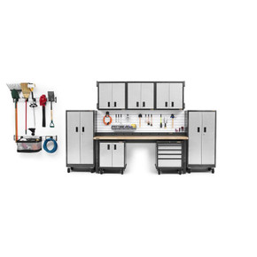 Gladiator® 8' (243.8 cm) Wide Adjustable Height Hardwood Workbench GAWB08HWEG