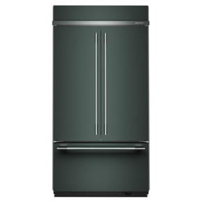 Kitchenaid® 24.2 Cu. Ft. 42" Built-In French Door Bottom Mount Refrigerator with Platinum Interior KBFN542SJP