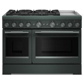 Kitchenaid® 48-Inch 6 Burner Commercial-Style Dual Fuel Range with Griddle KFDD948SJP