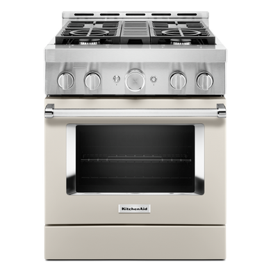 Cuisinière commerciale intelligente au gaz KitchenAid®, 4 brûleurs, 30 po KFGC500JMH