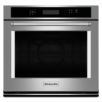 Kitchenaid® 30" Single Wall Oven with Even-Heat™ True Convection KOSE500ESS