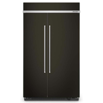 Kitchenaid® 30 Cu. Ft. 48" Built-In Side-by-Side Refrigerator with PrintShield™ Finish KBSN708MBS