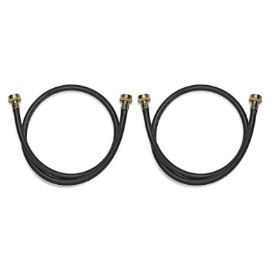 4' Black Washer Inlet Hoses 1050 PSI - 2 Pack 8212546RP