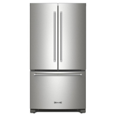Kitchenaid® 20 cu. ft. 36-Inch Width Counter-Depth French Door Refrigerator with Interior Dispense KRFC136RPS