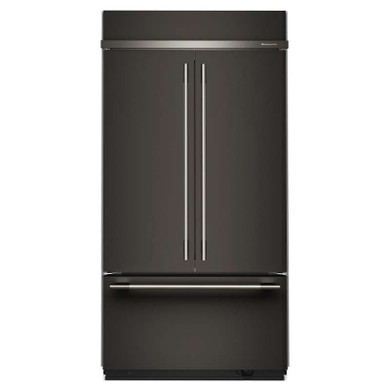 Kitchenaid® 24.2 Cu. Ft. 42" Built-In French Door Bottom Mount Refrigerator with Platinum Interior KBFN542SBE