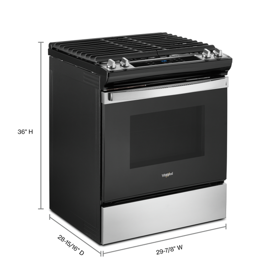 5.0 Cu. Ft. Whirlpool® Gas Range with Frozen Bake™ Technology WEG515S0LS