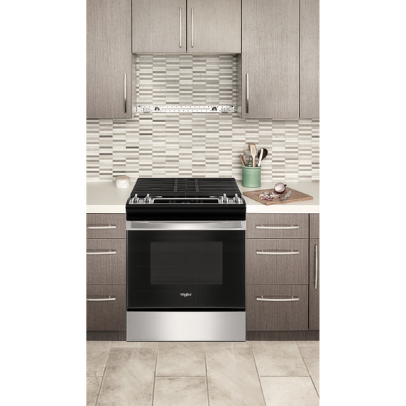 5.0 Cu. Ft. Whirlpool® Gas Range with Frozen Bake™ Technology WEG515S0LS