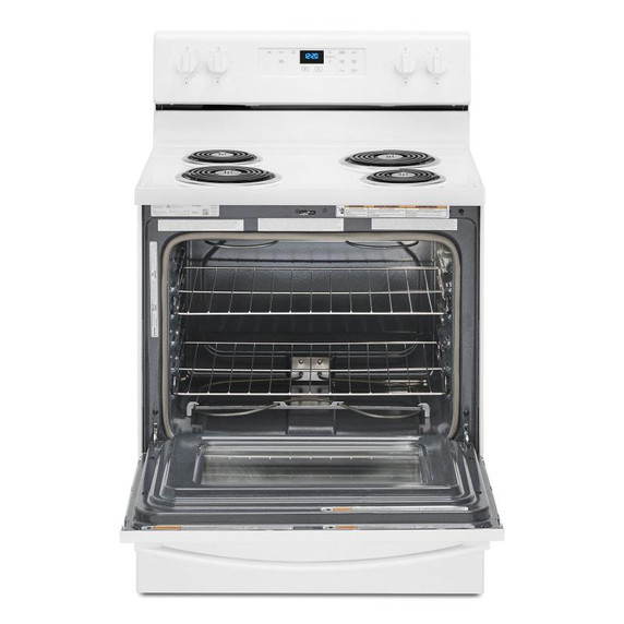 4.8 cu. ft. Whirlpool® electric range with Keep Warm setting YWFC315S0JW