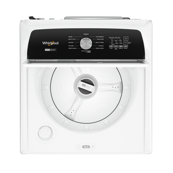 Whirlpool® 5.4–4.8 Cu. Ft. Top Load Washer with 2 in 1 Removable Agitator WTW5057LW