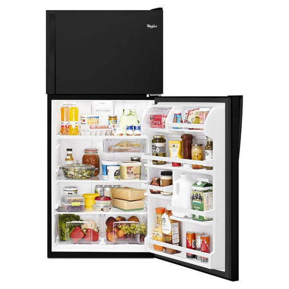 Whirlpool® 30" Wide Top-Freezer Refrigerator with Flexi-Slide™ Bin WRT318FZDB