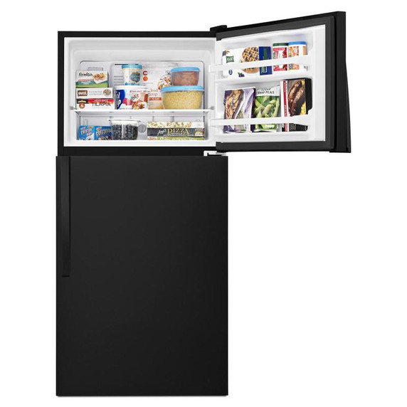 Whirlpool® 30" Wide Top-Freezer Refrigerator with Flexi-Slide™ Bin WRT318FZDB