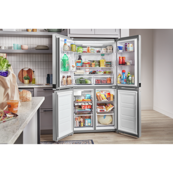 Whirlpool® 36-inch Wide Counter Depth 4 Door Refrigerator - 19.4 cu. ft. WRQA59CNKZ