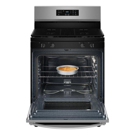 Whirlpool® 30-inch Self Clean Gas Range with No Preheat Mode WFGS3530RS