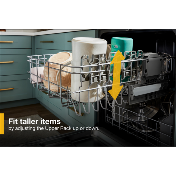 Whirlpool® Quiet Dishwasher with Adjustable Upper Rack WDP560HAMZ