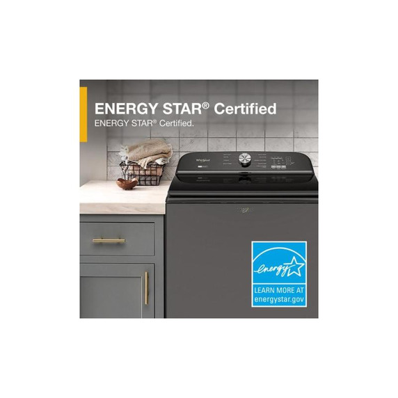6.0-6.1 Cu. Ft. I.E.C. Whirlpool® Top Load Washer with Removable Agitator WTW6157PB