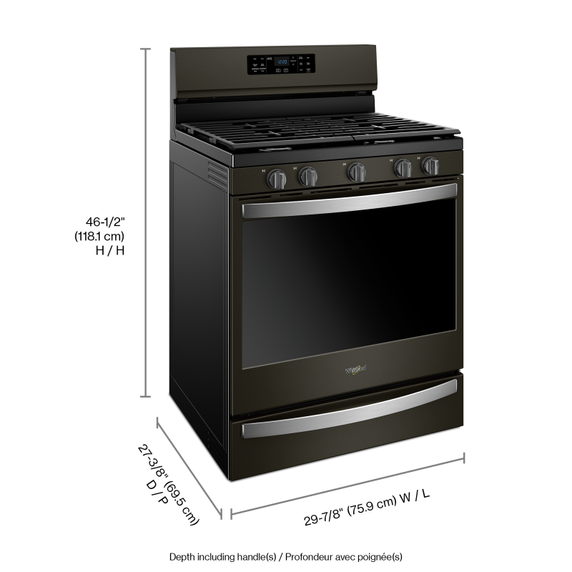 Whirlpool® 5.8 cu. ft. Freestanding Gas Range with Frozen Bake™ Technology WFG775H0HV