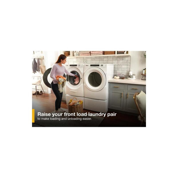 Whirlpool® 15.5" (39.4 cm) Pedestal for Front Load Washer and Dryer with Storage WFP2715HW