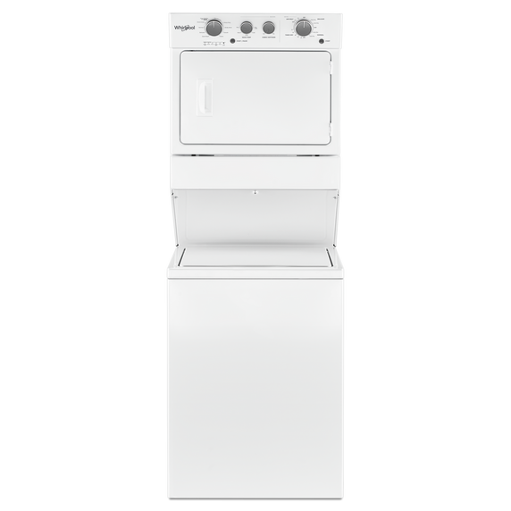 Whirlpool® 3.5 cu.ft Gas Stacked Laundry Center 9 Wash cycles and AutoDry™ WGT4027HW