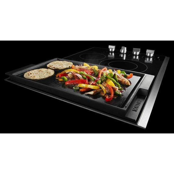 Maytag® 30-Inch Electric Cooktop with Reversible Grill and Griddle MEC8830HS