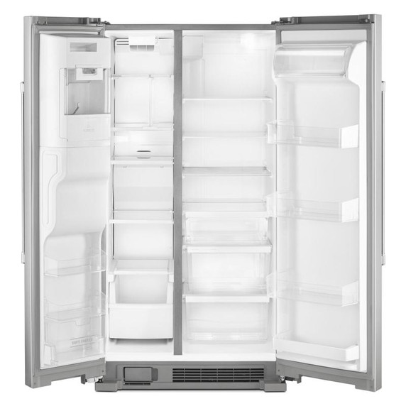 Maytag® 36-Inch Wide Side-by-Side Refrigerator with Exterior Ice and Water Dispenser - 25 Cu. Ft. MSS25C4MGZ