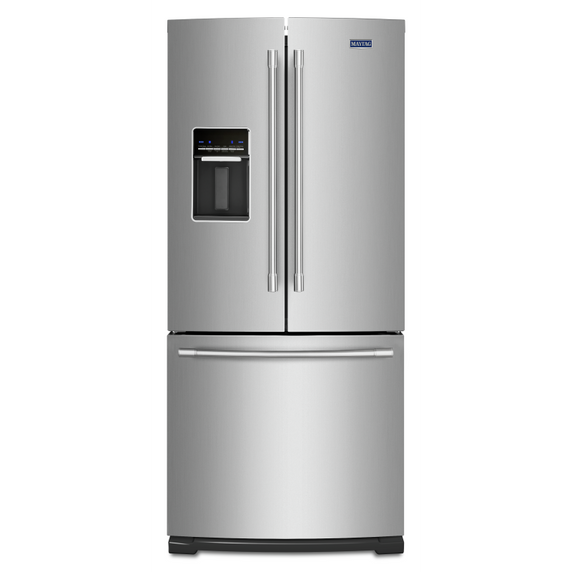 Maytag® 30-Inch Wide French Door Refrigerator with Exterior Water Dispenser- 20 Cu. Ft. MFW2055FRZ