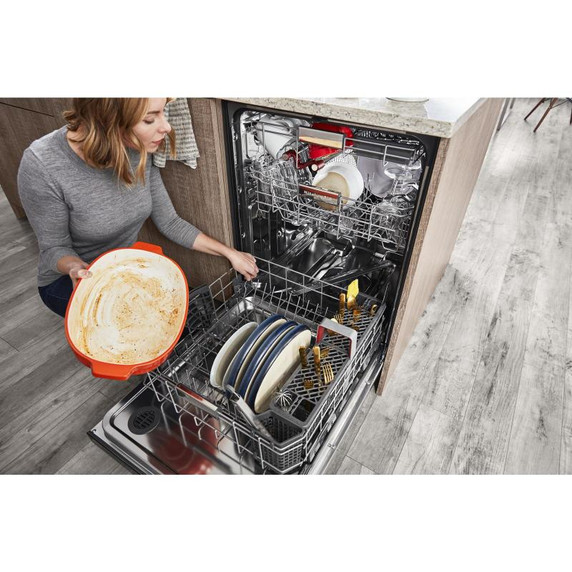 Kitchenaid® 44 dBA Dishwasher with 360° Max Jets™ Third Rack and LED Interior Lighting KDPM804KPS Kitchenaid® 44 dBA Dishwasher with 360° Max Jets™ Third Rack and LED Interior Lighting KDPM804KPS
