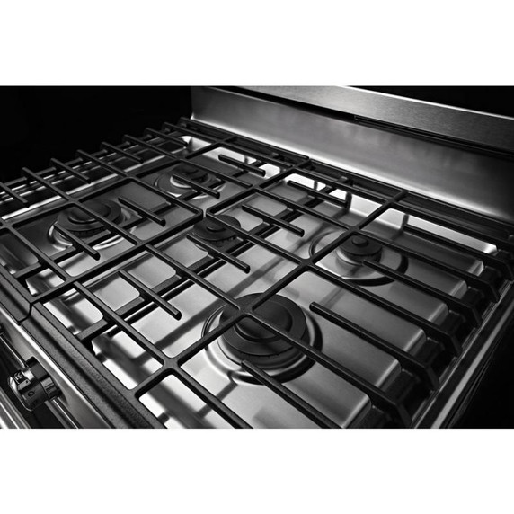 Kitchenaid® 30-Inch 5-Burner Gas Convection Range KFGG500ESS