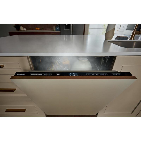 Kitchenaid® 44 dBA Panel-Ready Two-Rack Flush Dishwasher with Door-Open Dry System KDTF324PPA